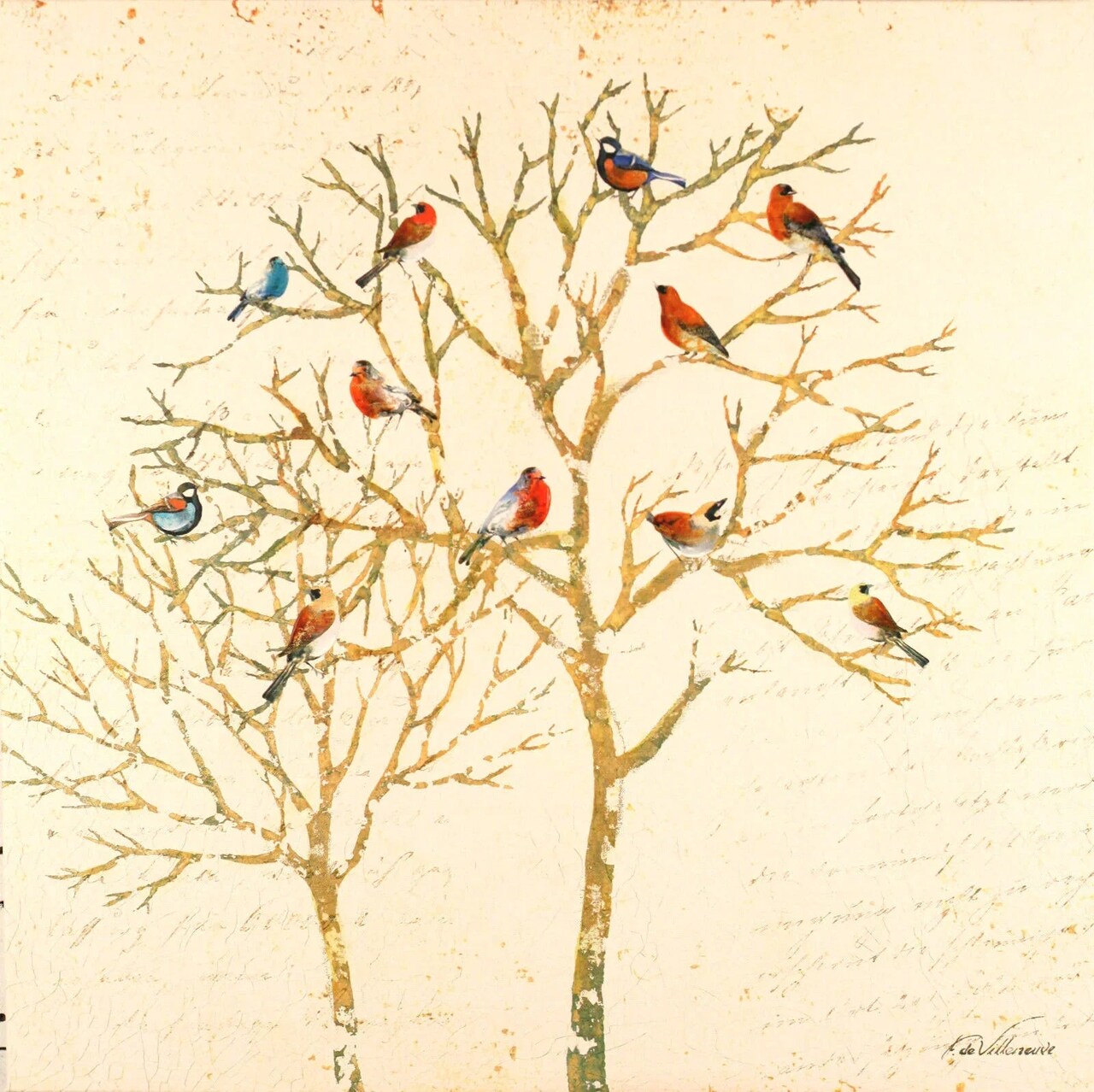 Fabrice de Villeneuve 'Voices From The Sky' Giclee Canvas Painting Art